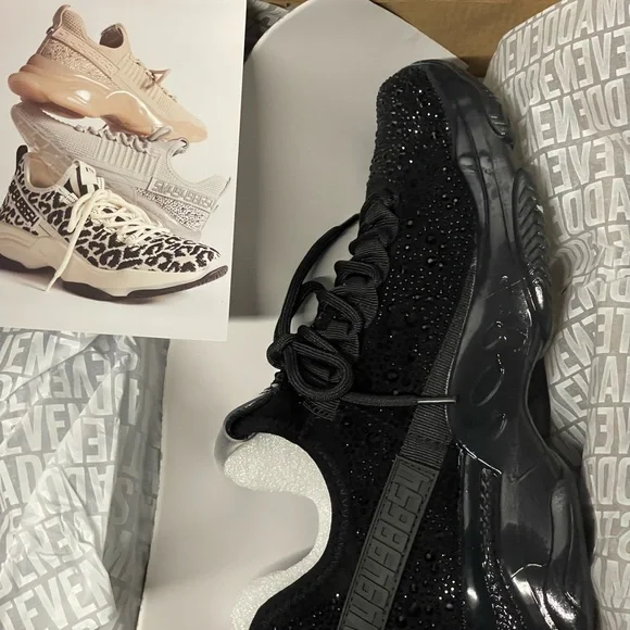 Steve Madden MAXIMA-R BLACK SNEAKERS - Picture 8 of 8